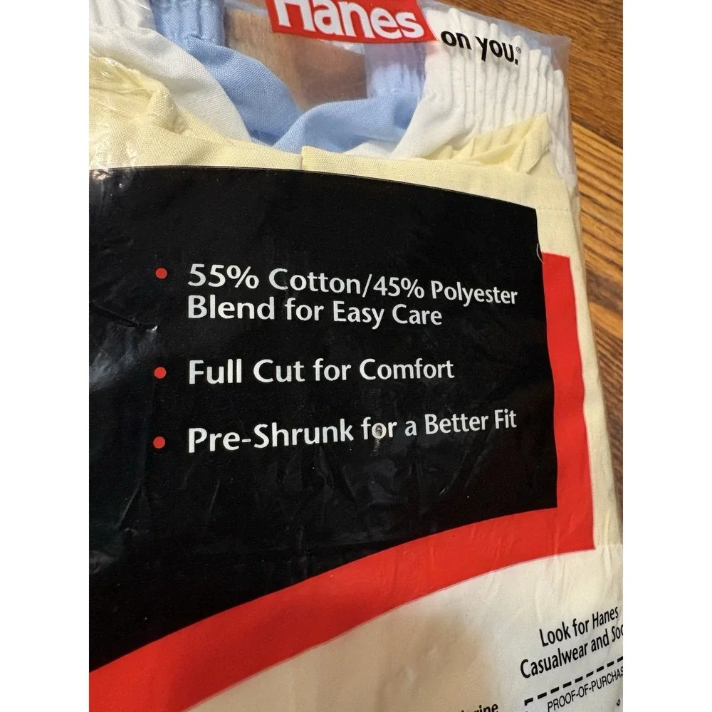 Vintage 1996 Hanes Snap Front Boxers 3 Pack Mens Medium 34-36 Deadstock NOS NIP